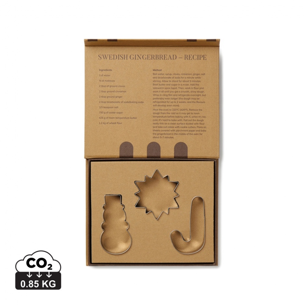Logo trade promotional giveaways image of: VINGA Classic cookie cutter 3-piece set